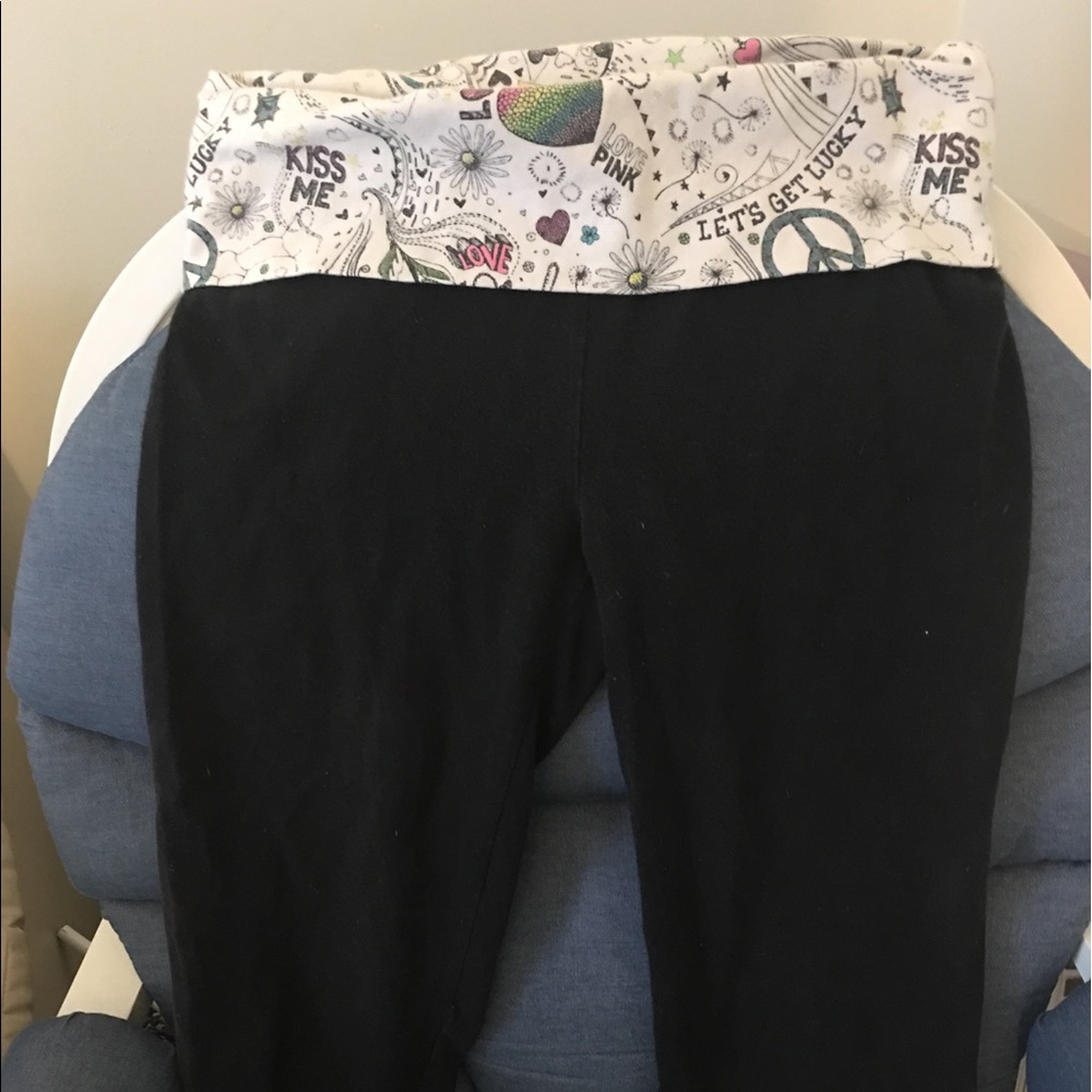 Victoria secret PINK black capri